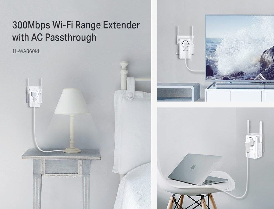TP-LINK Range Extender TL-WA860RE, Passthrough, 300Mbps, Ver. 6.0 - Image 4