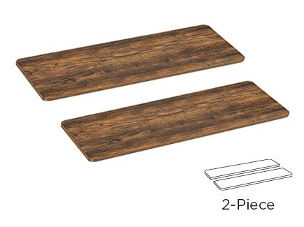 BRATECK επιφάνεια γραφείου TP12060R-2P, 120x60x1.8cm, καφέ ξύλινη - Image 3