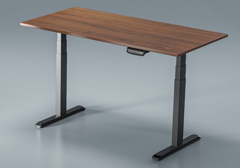 BRATECK επιφάνεια γραφείου TP12060R-2P, 120x60x1.8cm, καφέ ξύλινη - Image 2