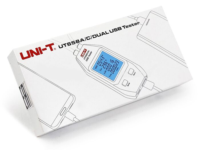 UNI-T USB συσκευή ελέγχου καλωδιώσεων UT658DUAL, Type A, Type C - Image 3