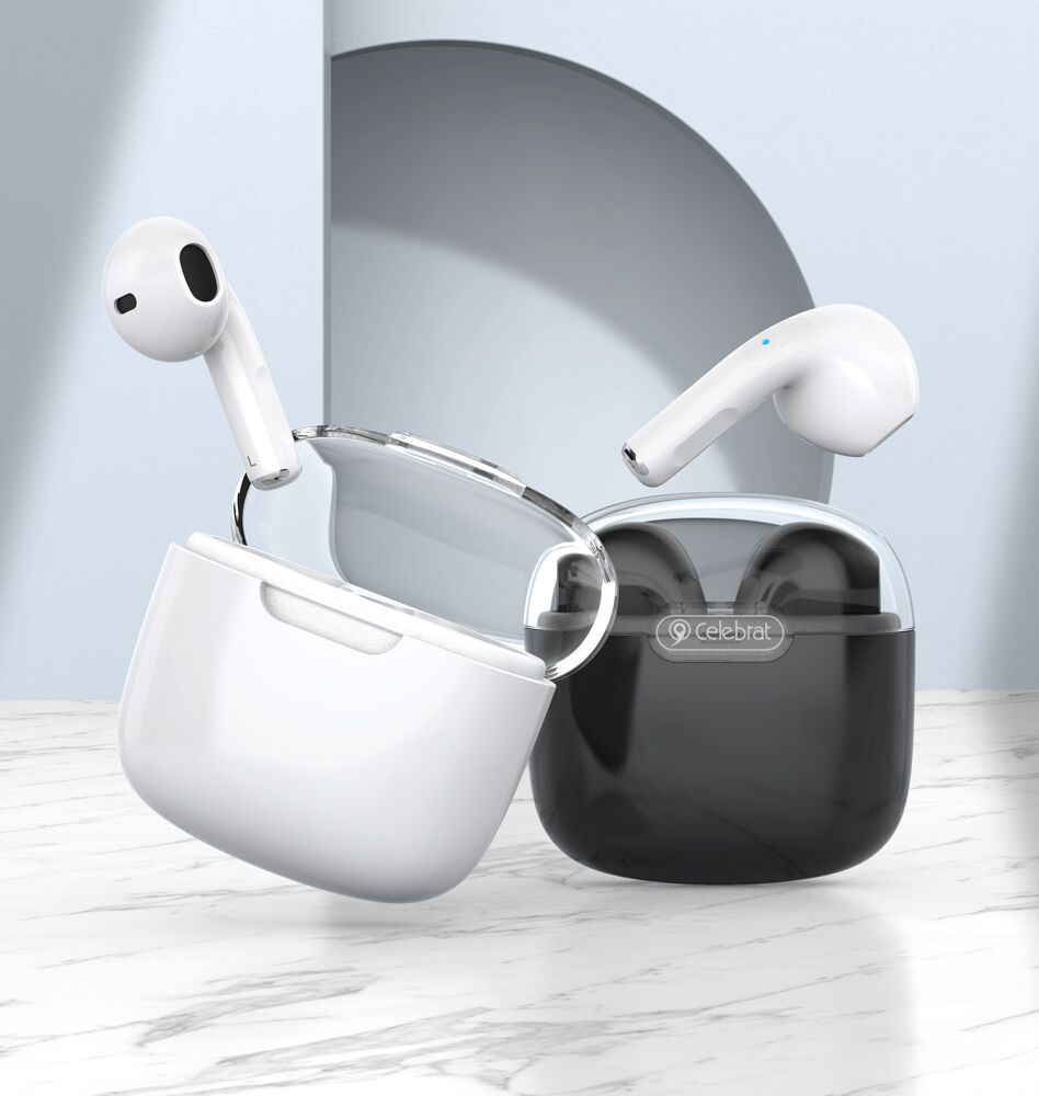 CELEBRAT earphones με θήκη φόρτισης W52, True Wireless, Φ13mm, μαύρα - Image 2
