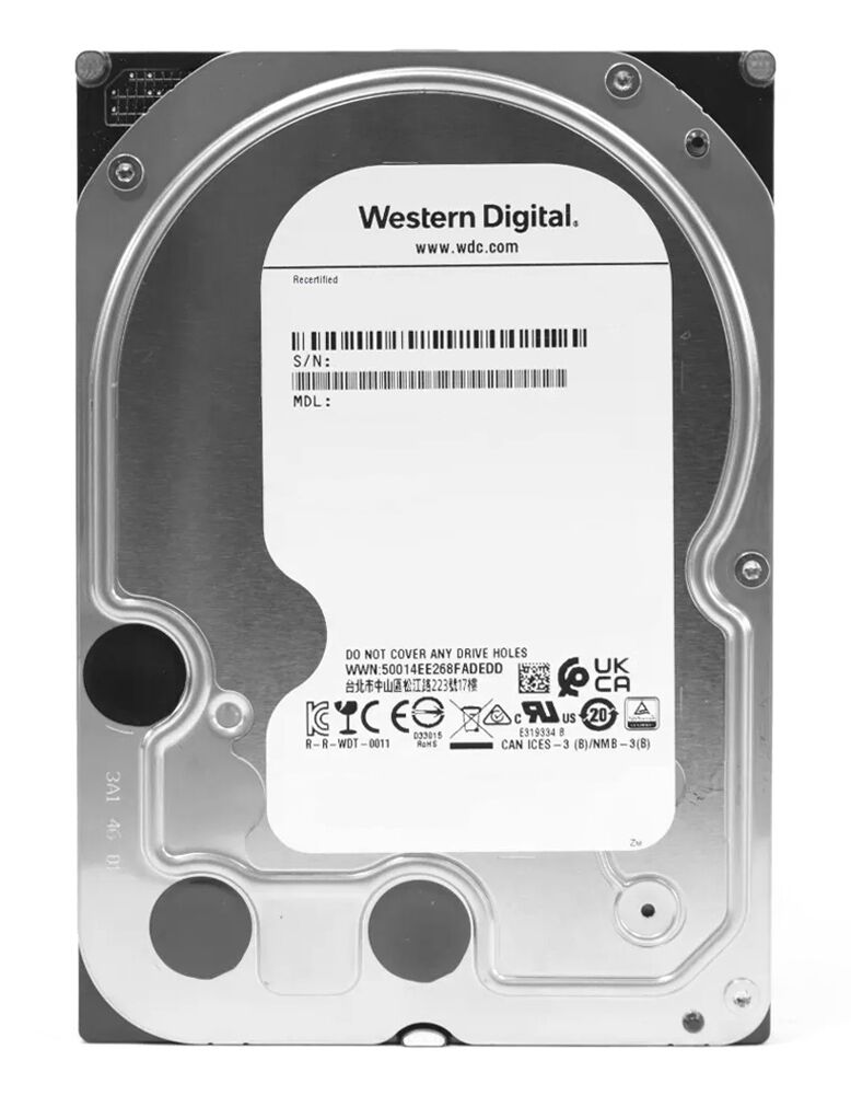 WD σκληρός δίσκος Blue 3.5", 4TB, 256MB, 5400RPM, 6Gb/s, Factory Recertified