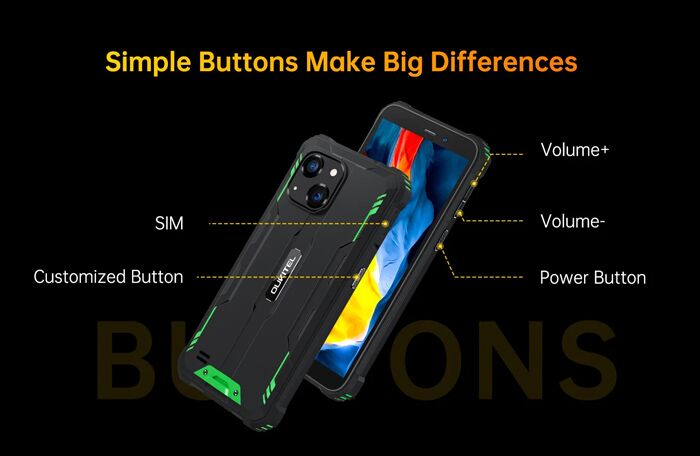 OUKITEL smartphone WP32, 6", 4/128GB, 6300mAh, IP68/IP69K, μαύρο - Image 8