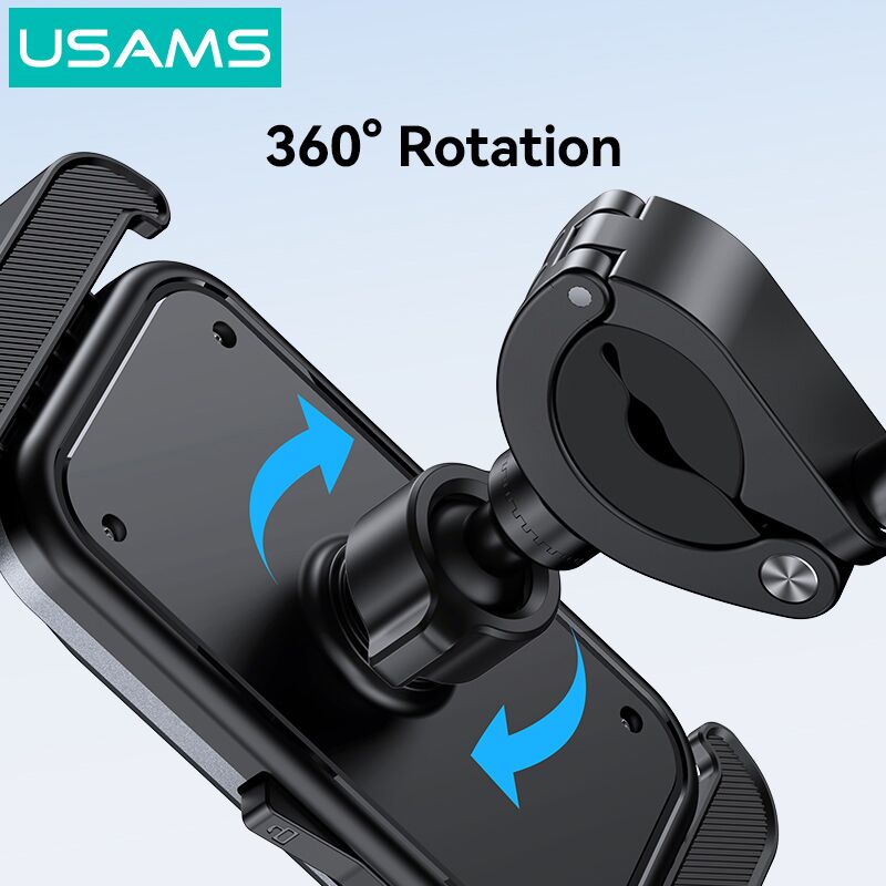 USAMS βάση ποδηλάτου για smartphone ZJ082, μαύρη - Image 6