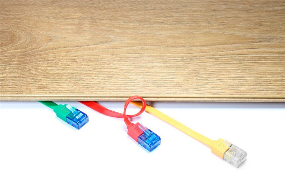 GOOBAY καλώδιο δικτύου 96303, CAT 6A U/UTP, flat, 500MHz, Copper, 0.5m, λευκό - Image 3