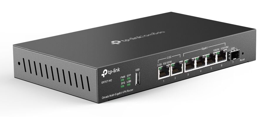 TP-LINK multi-gigabit VPN router ER707-M2, 6x Ethernet port & 1x SFP port, έως 2.5Gbps, Ver. 1.20 - Image 3