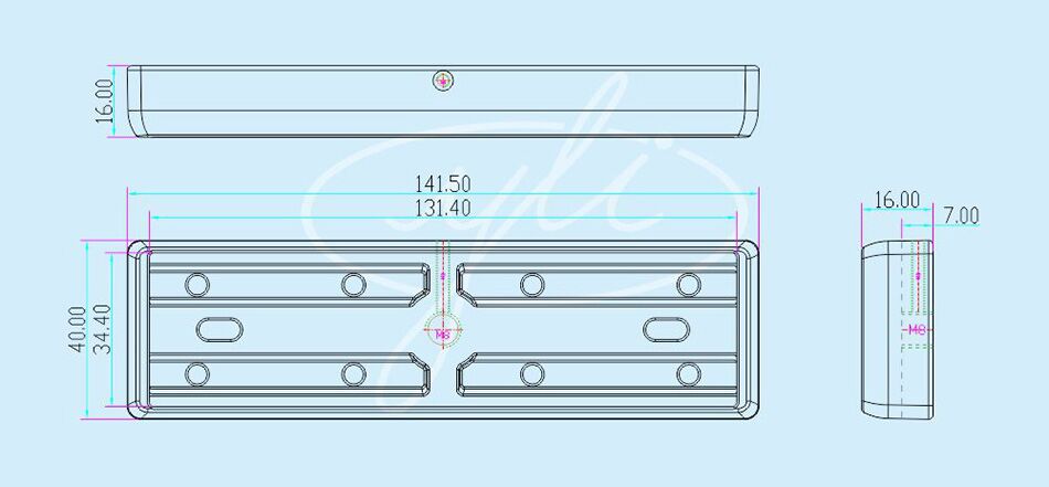 YLI ELECTRONIC Στήριγμα πλάκας μαγνήτη τύπου I MBK-280I - Image 5